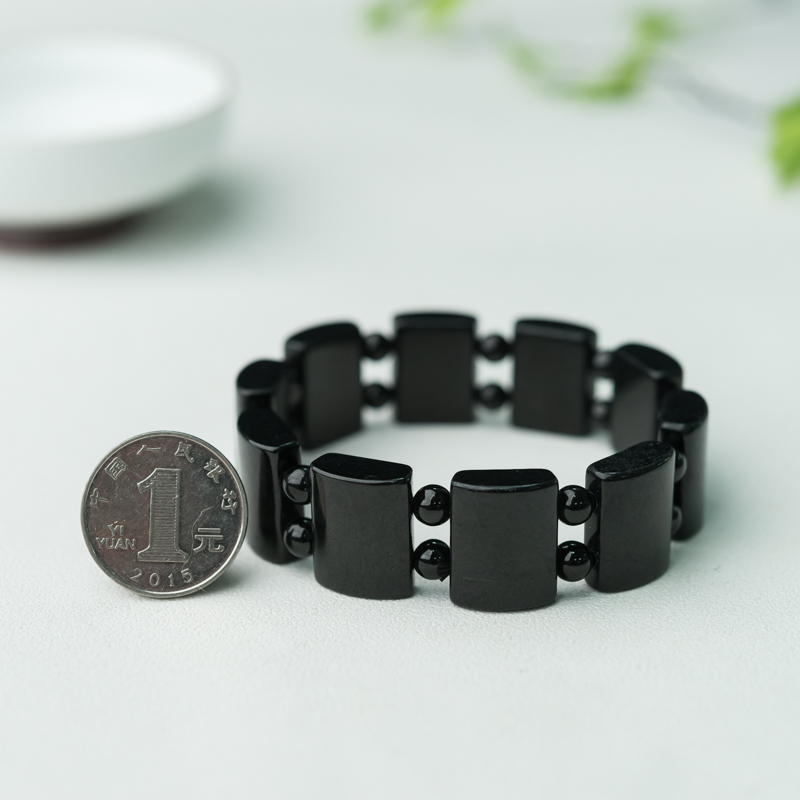 缅甸墨翠手串-红掌柜