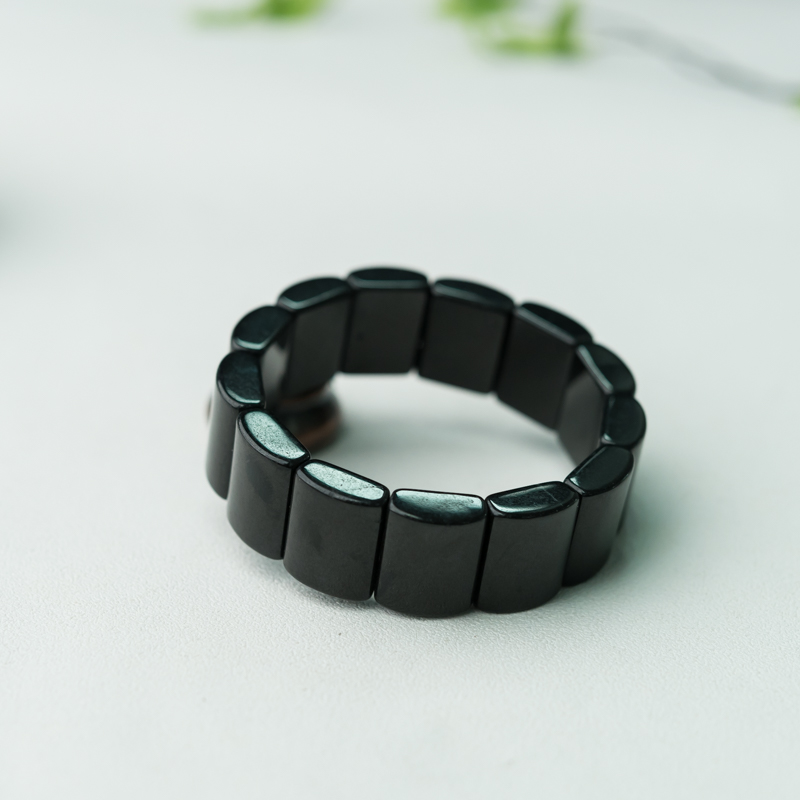 缅甸糯种墨翠手串-红掌柜