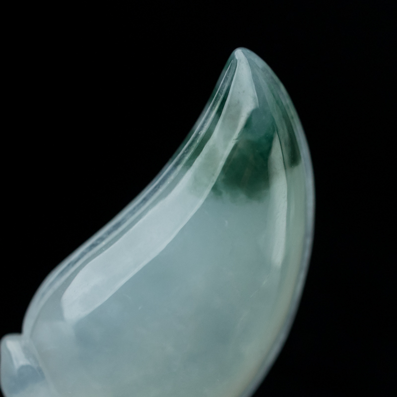 缅甸天然糯冰种翡翠辣椒吊坠-红掌柜