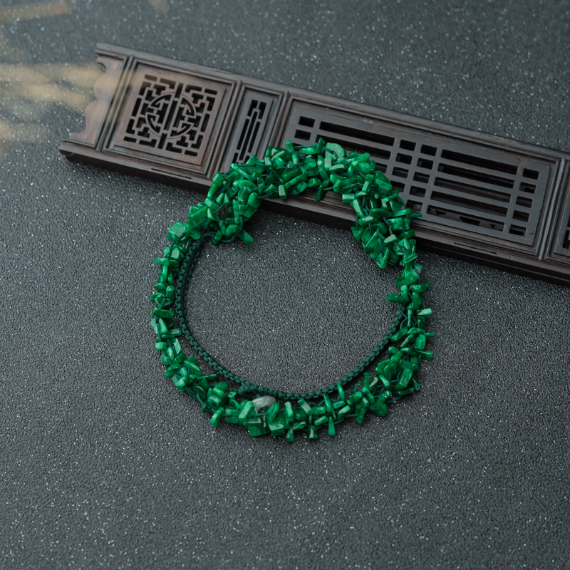 缅甸天然翠绿翡翠岁岁平安项链-红掌柜