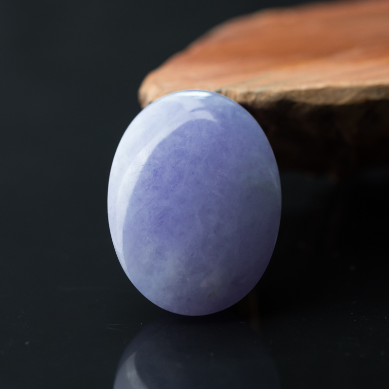 缅甸天然紫罗兰翡翠戒面-红掌柜