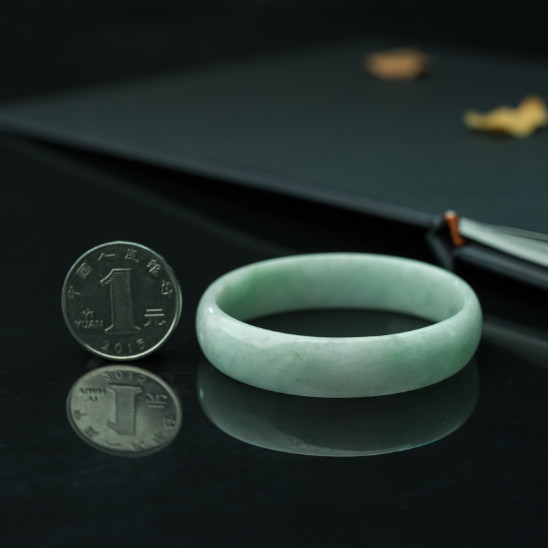 糯种翡翠贵妃镯-红掌柜