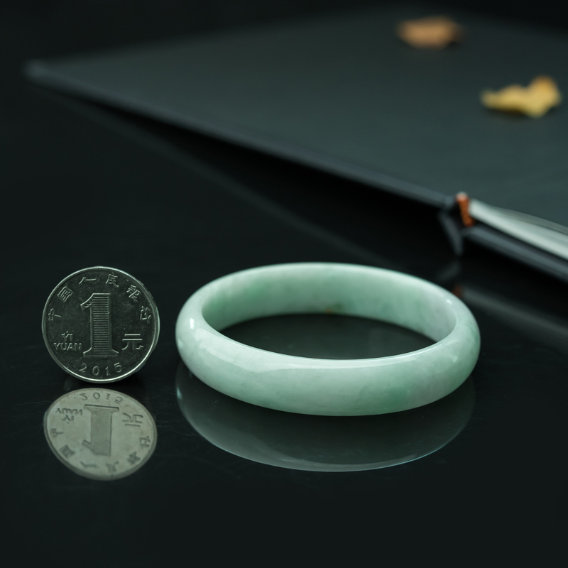 糯种翡翠贵妃镯-红掌柜