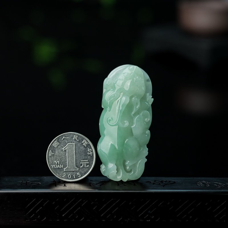 糯种翡翠貔貅-红掌柜