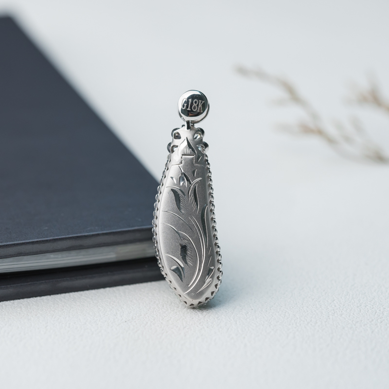 缅甸天然阳绿翡翠福豆吊坠-红掌柜