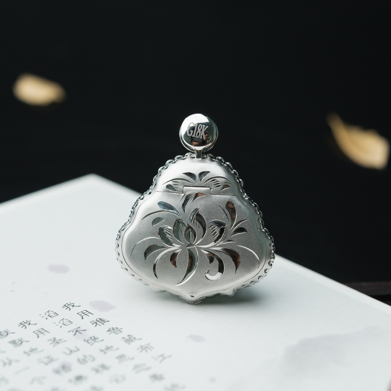 缅甸天然阳绿翡翠弥勒佛吊坠-红掌柜