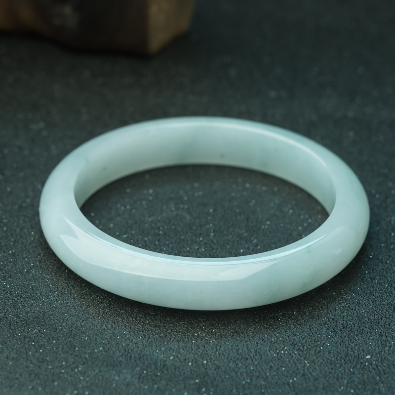 缅甸天然飘花翡翠臂镯-红掌柜