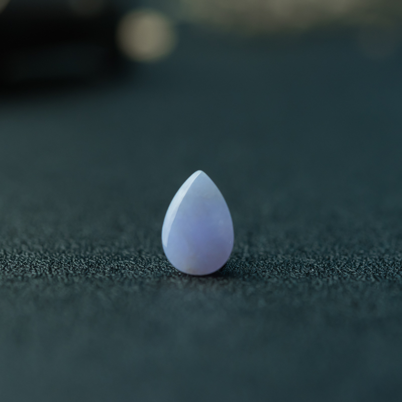 缅甸天然紫罗兰水滴戒面-红掌柜