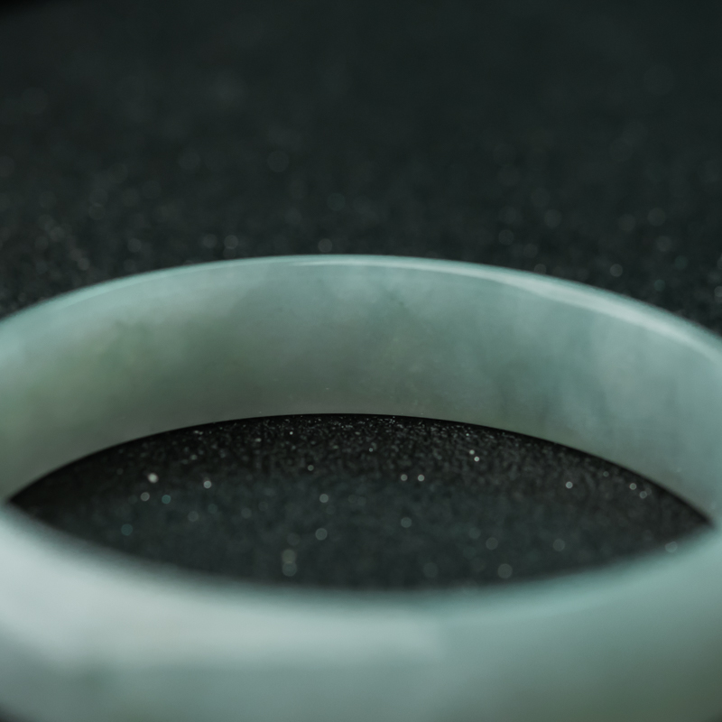 天然翡翠平安镯-红掌柜