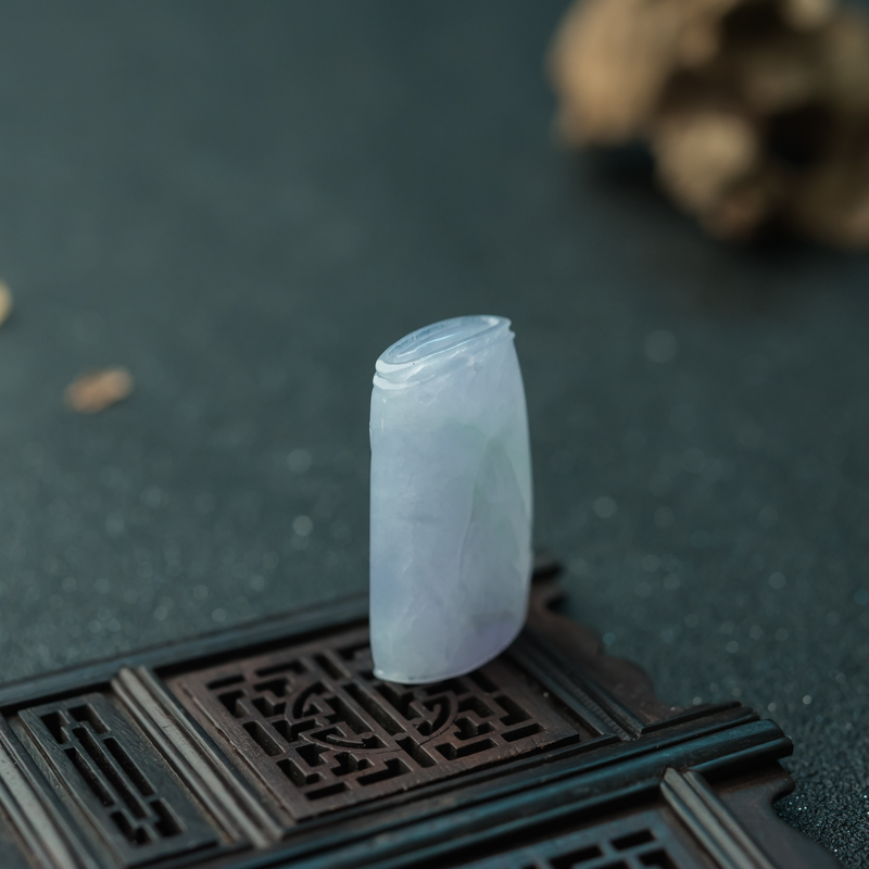 糯冰种翡翠节节高升吊坠-红掌柜