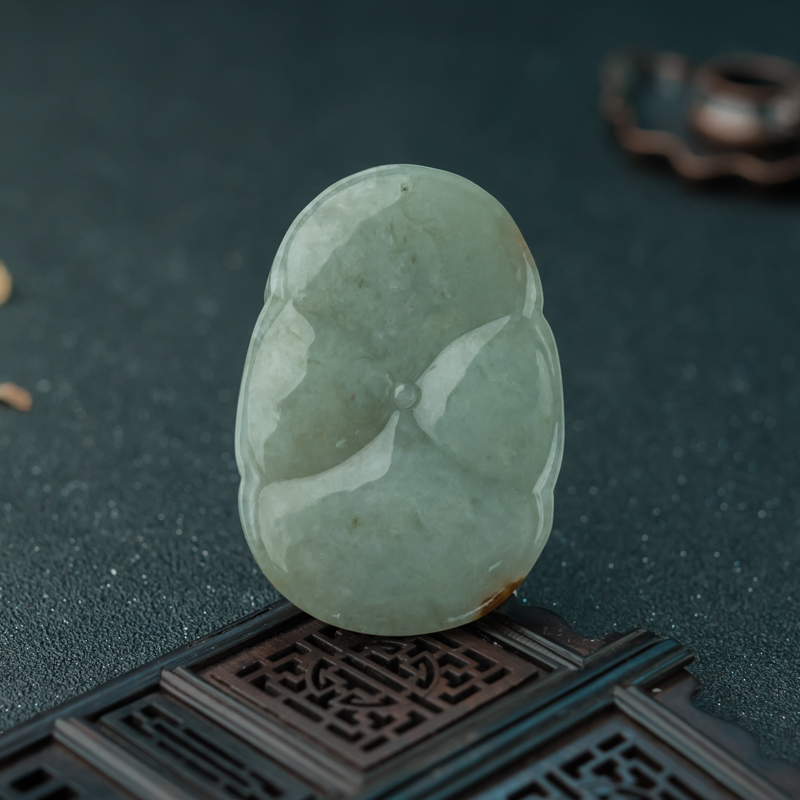 翡翠连年有余吊坠-红掌柜