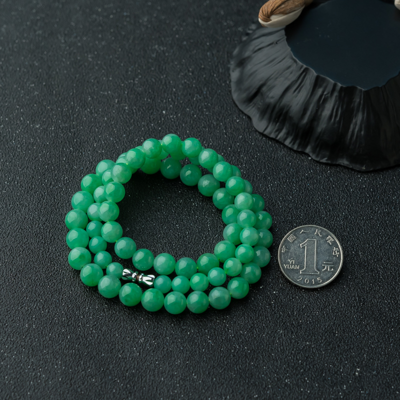 糯种翡翠项链-红掌柜