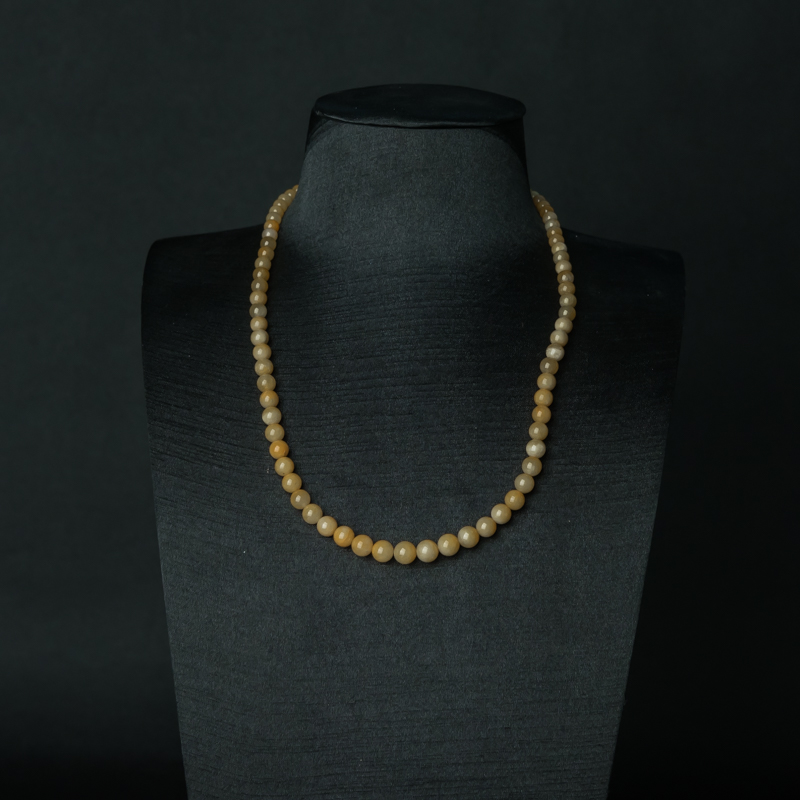 缅甸黄翡项链-红掌柜