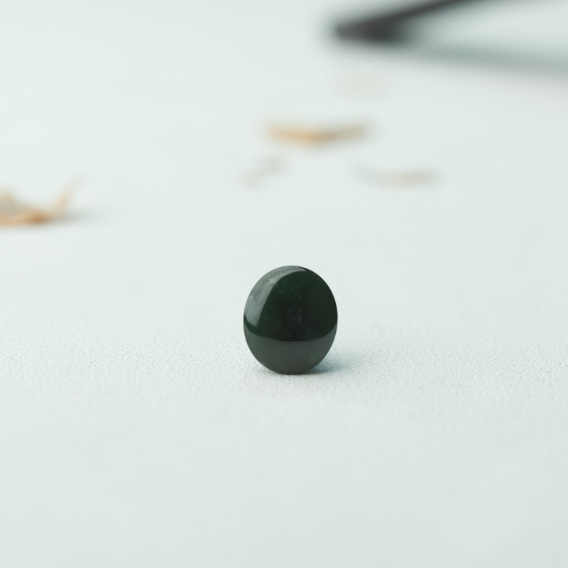 缅甸天然墨翠蛋面-红掌柜