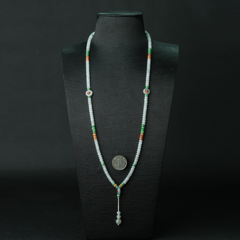 糯冰种翡翠项链-红掌柜