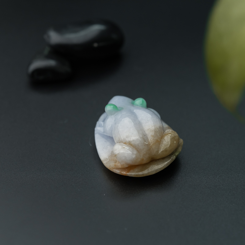 缅甸天然福禄寿翡翠招财进宝吊坠-红掌柜