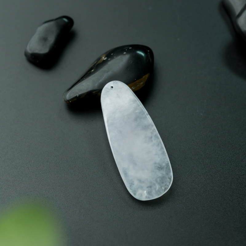 缅甸天然翡翠金玉满堂吊坠-红掌柜