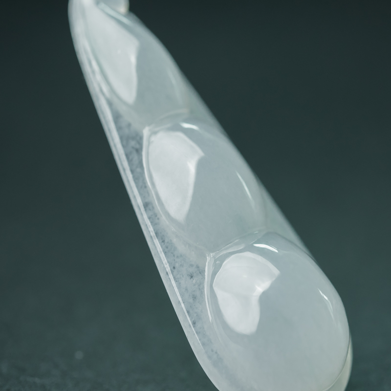 缅甸天然糯冰种翡翠吊坠-红掌柜