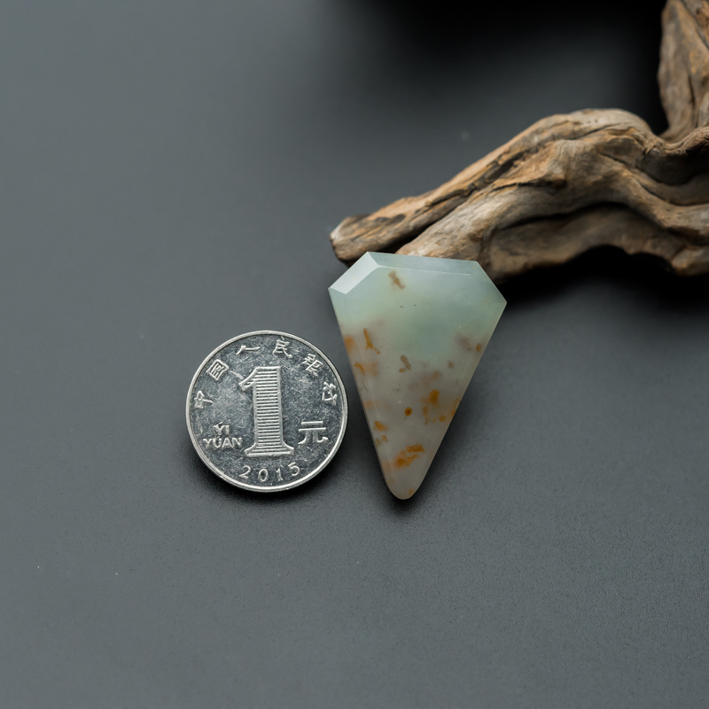 糯种翡翠平安无事牌吊坠-红掌柜