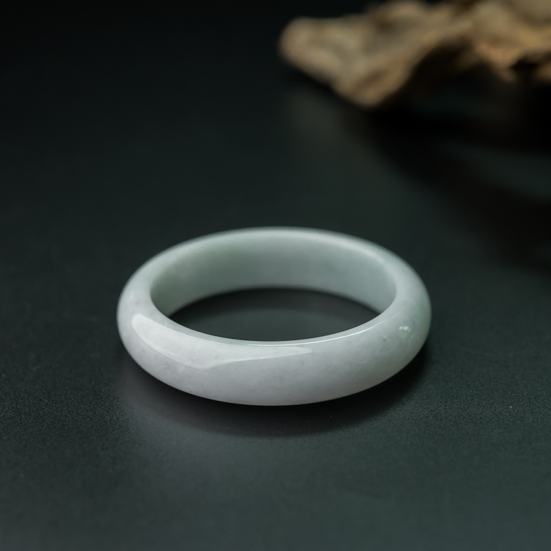 缅甸天然翡翠平安镯-红掌柜