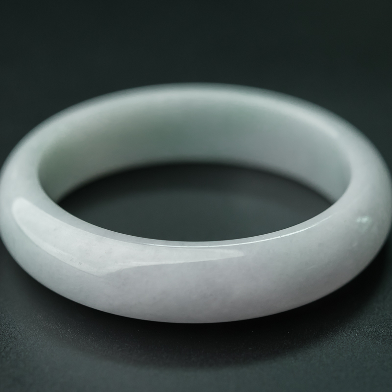 糯种翡翠平安镯-红掌柜