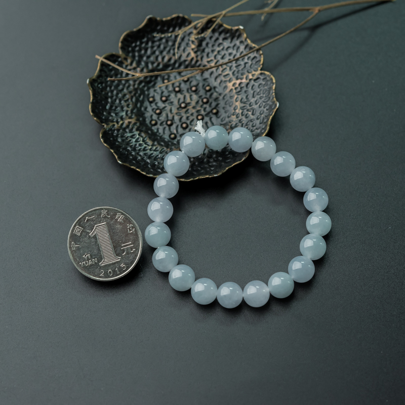 糯冰种翡翠手串-红掌柜