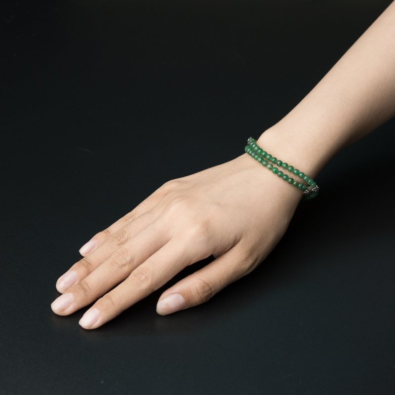 天然翡翠手链-红掌柜