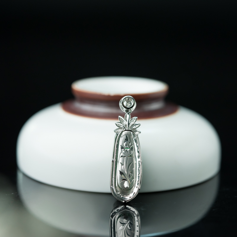 缅甸天然翠绿翡翠福豆吊坠-红掌柜