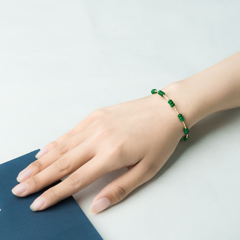 糯种翠绿翡翠手镯-红掌柜