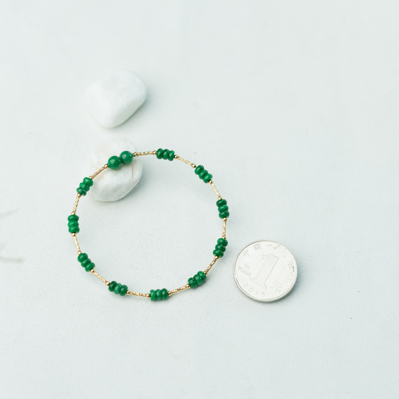 糯种翡翠手镯-红掌柜