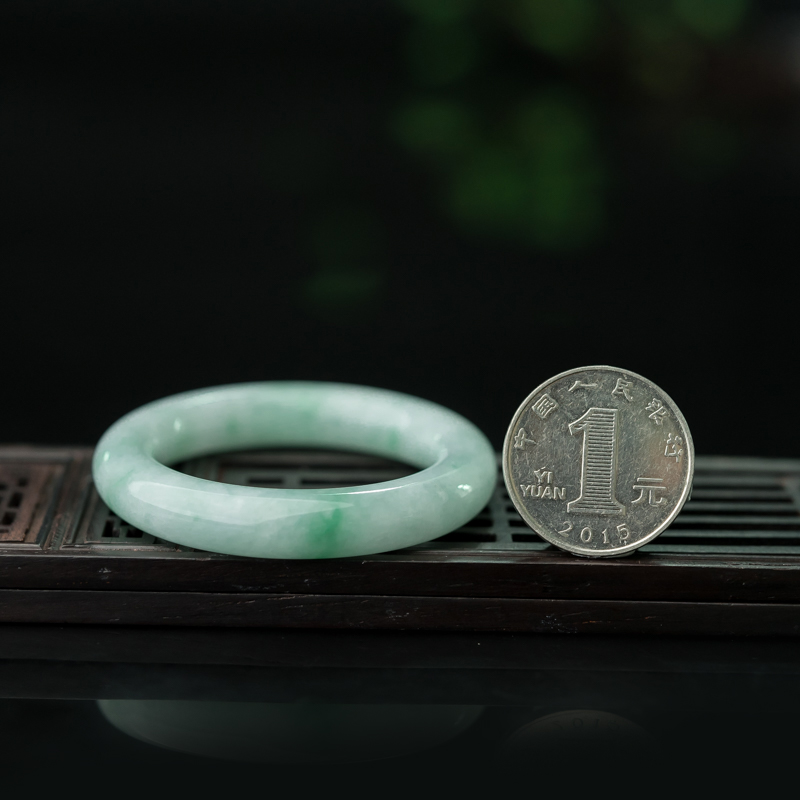 缅甸翡翠童镯-红掌柜