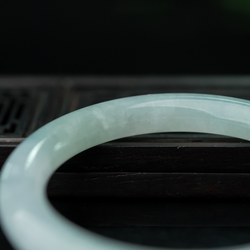 天然翡翠童镯-红掌柜