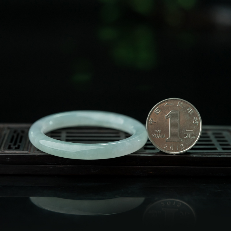 缅甸翡翠童镯-红掌柜