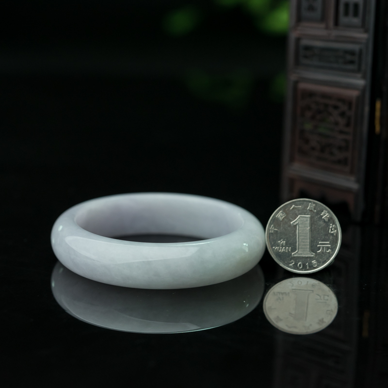 糯种翡翠平安镯-红掌柜