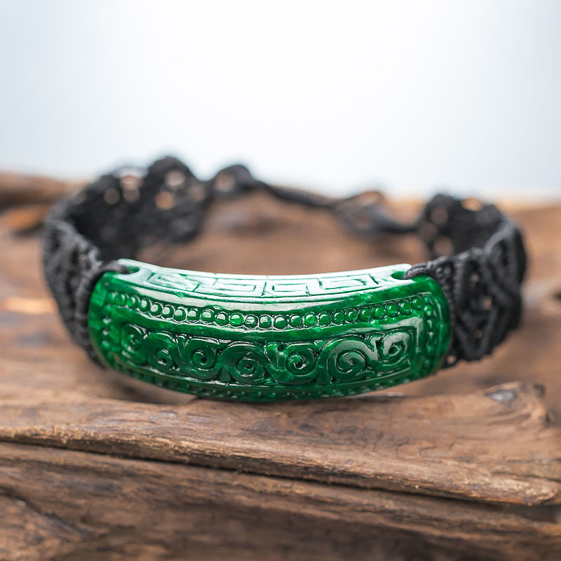 缅甸翡翠手串-红掌柜