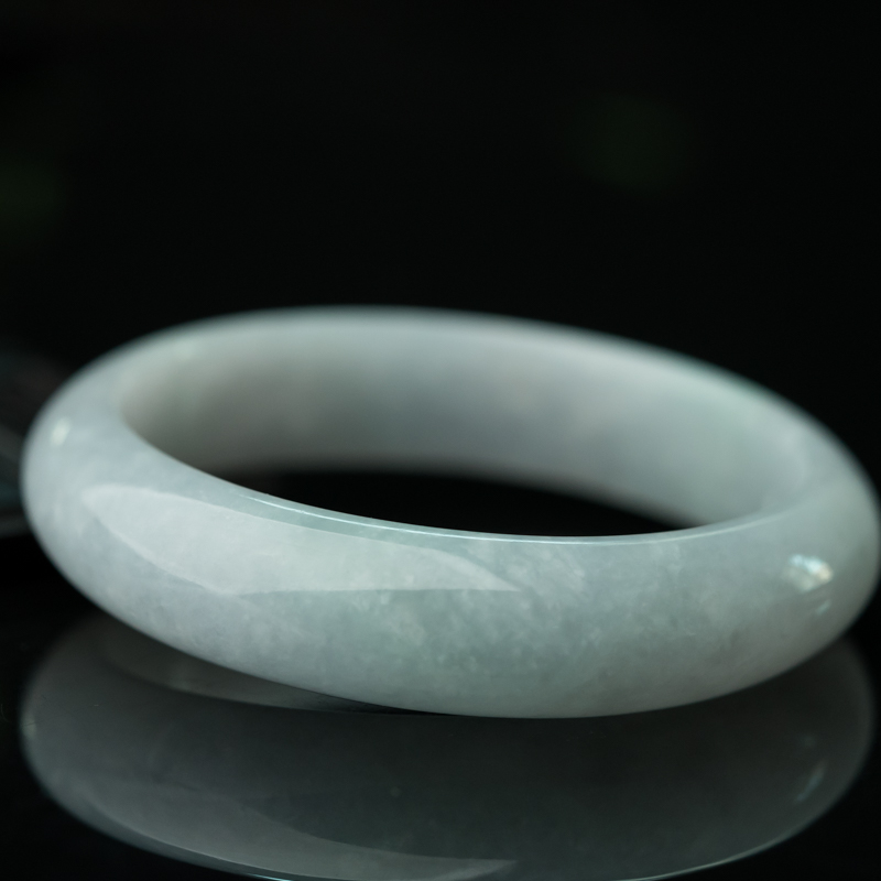 天然翡翠平安镯-红掌柜