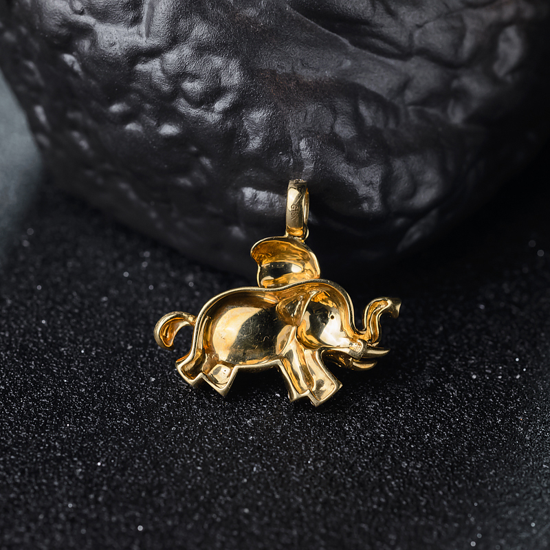 翡翠大象吊坠-红掌柜