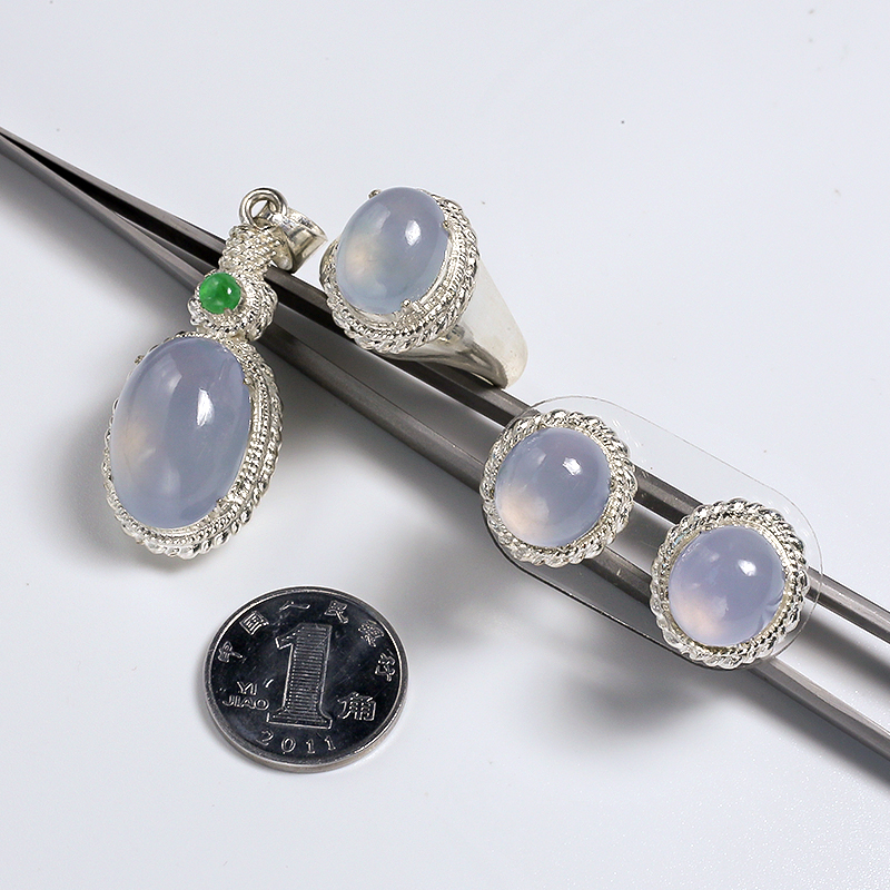 春色翡翠套装 - 红掌柜珠宝