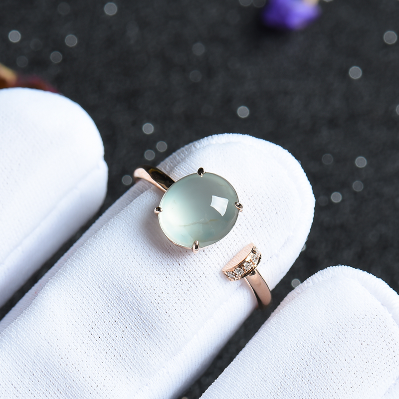 冰种翡翠戒指 - 红掌柜