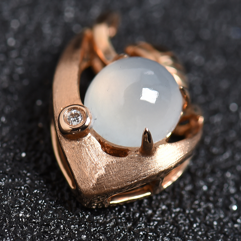 A货翡翠吊坠-红掌柜