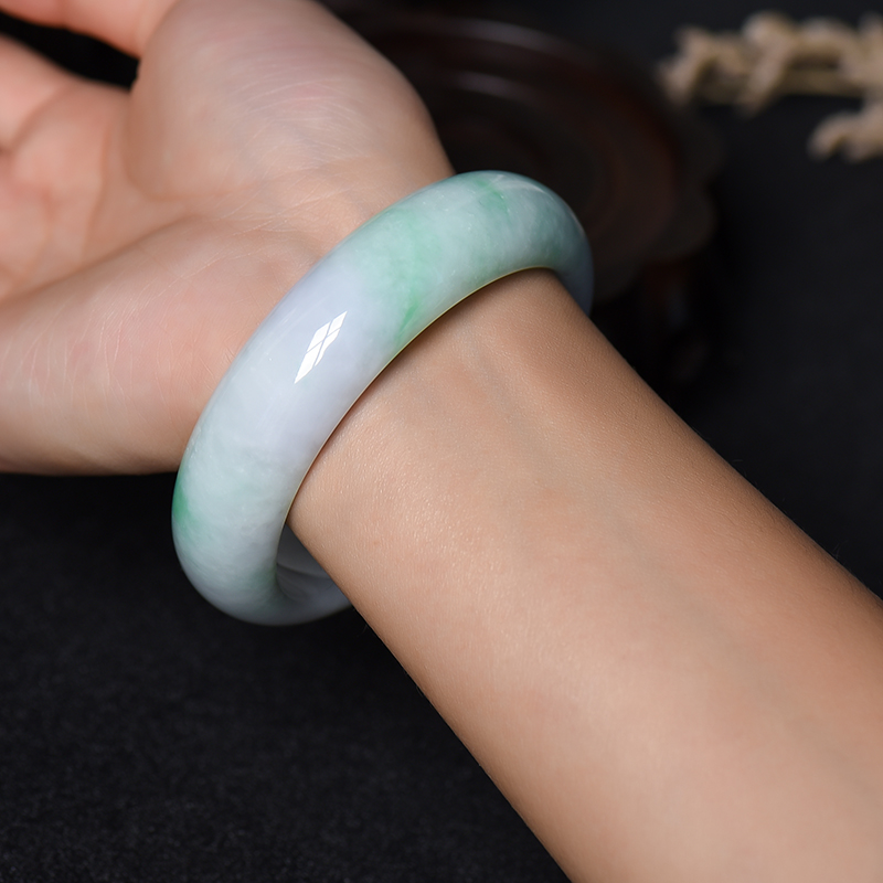 天然翡翠福镯-红掌柜