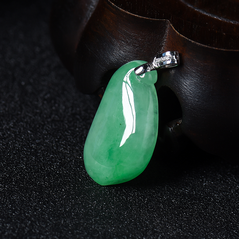 糯种翡翠福瓜吊坠-红掌柜