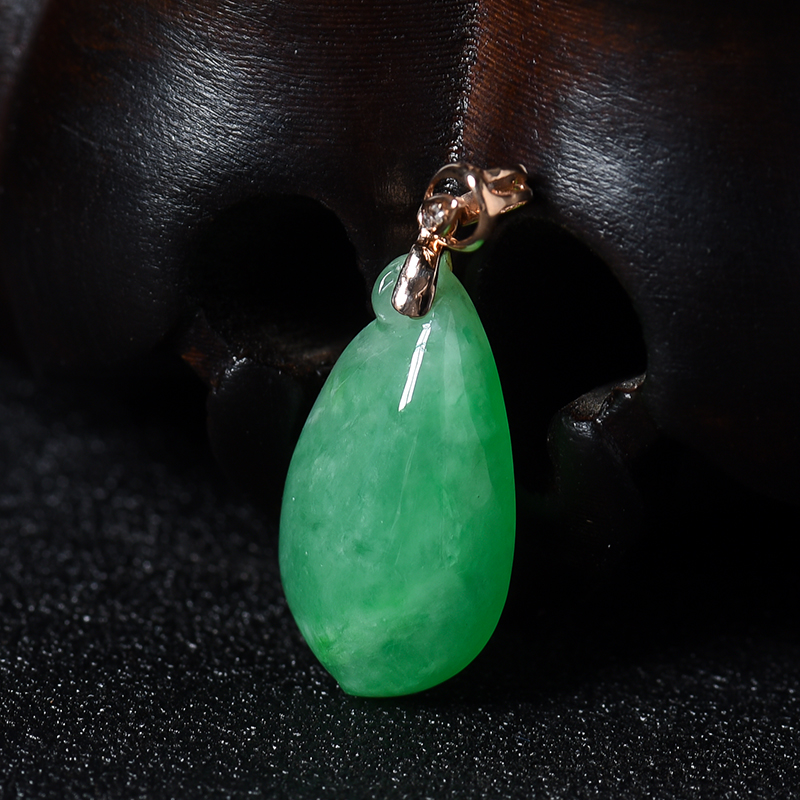 翡翠翠绿福瓜吊坠-红掌柜