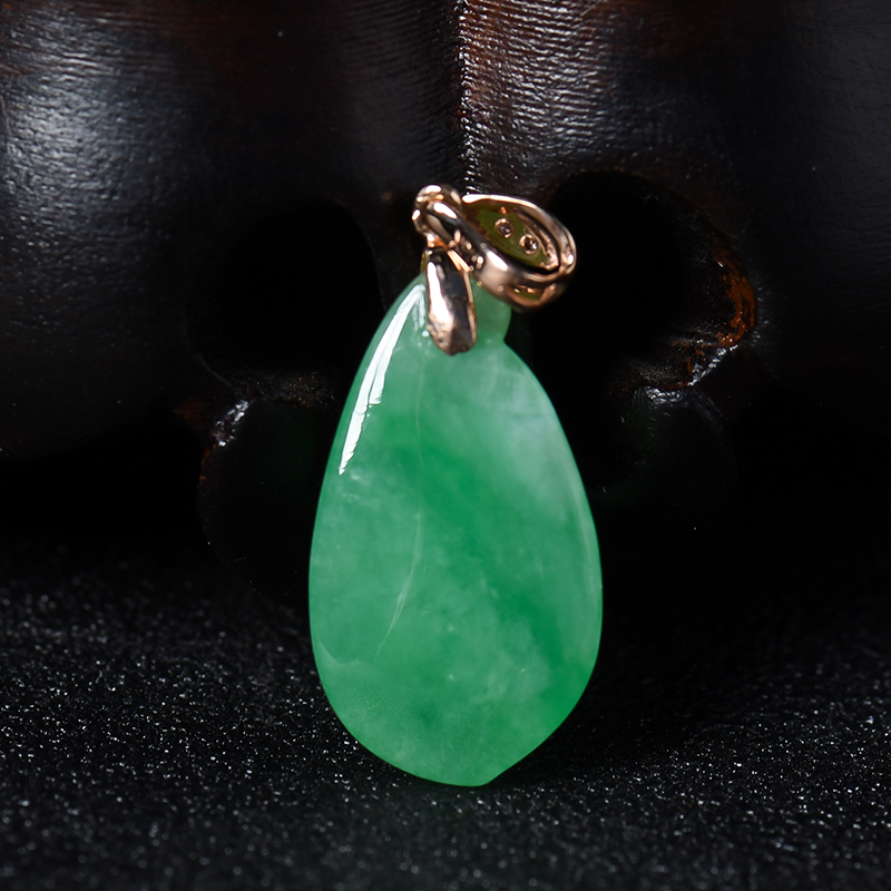 糯种翡翠福瓜吊坠-红掌柜