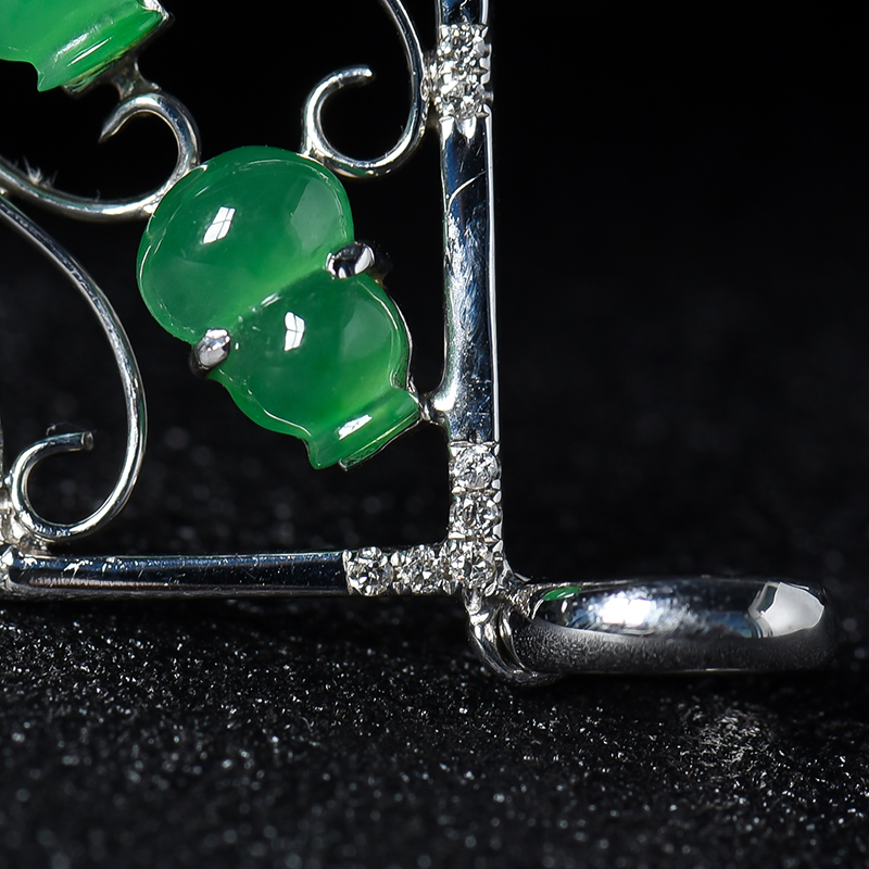 天然翡翠葫芦-红掌柜