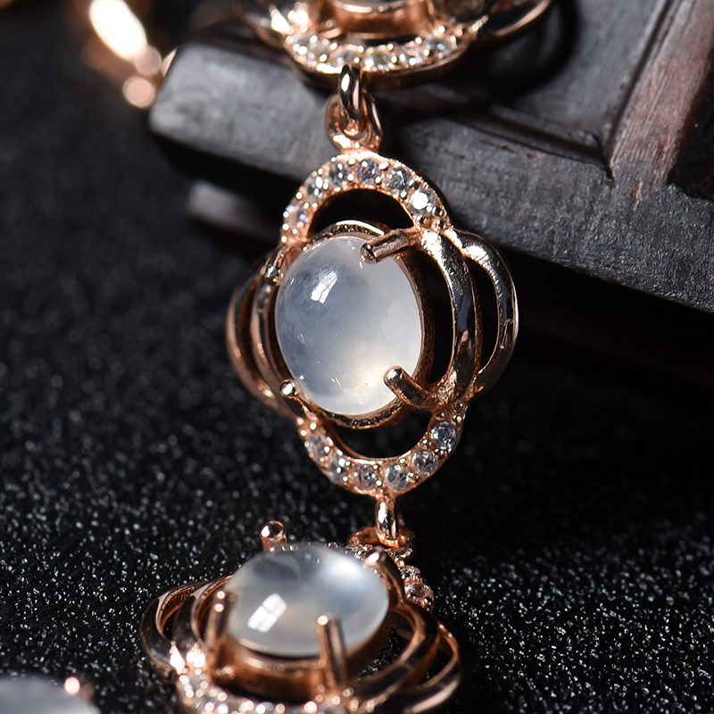 冰种翡翠手链-红掌柜