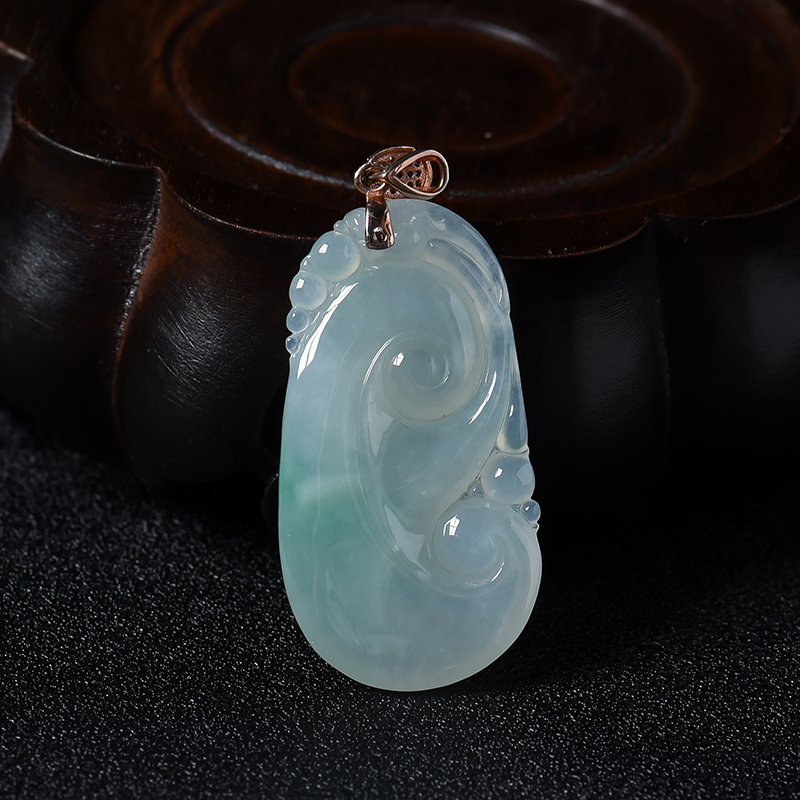 糯种翡翠-红掌柜