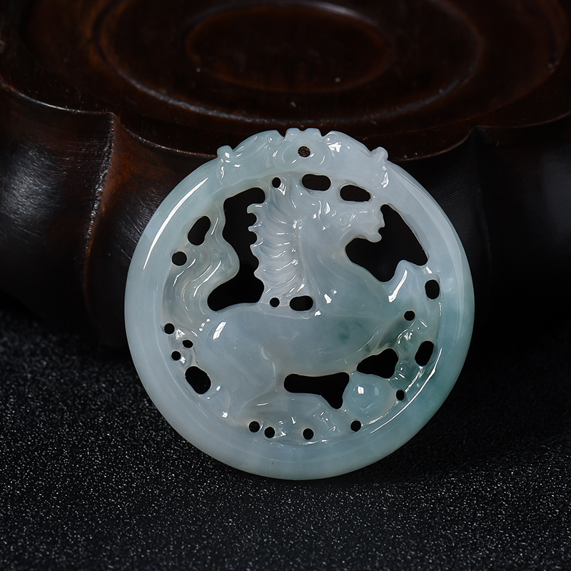 糯种翡翠-红掌柜