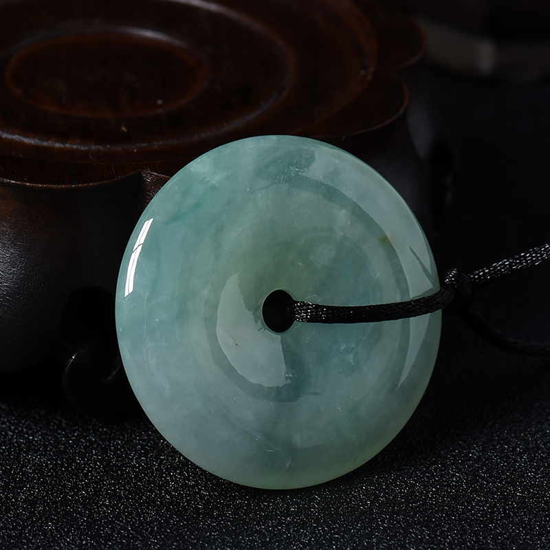 翡翠平安扣吊坠-红掌柜