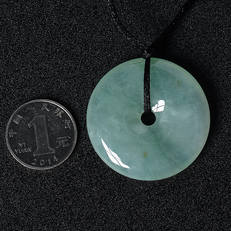 天然翡翠平安扣吊坠-红掌柜